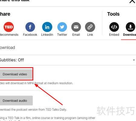 如何下载ted视频